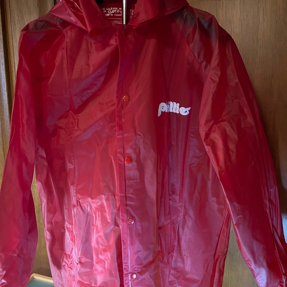 Phillies Red Rain Jacket